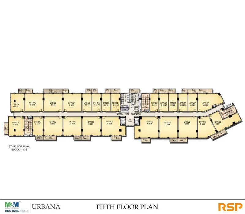 M3M Urbana Premium floor plan - Deal Acres